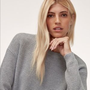 Aritzia Wilfred Free Waffle Knit Wool Sweater